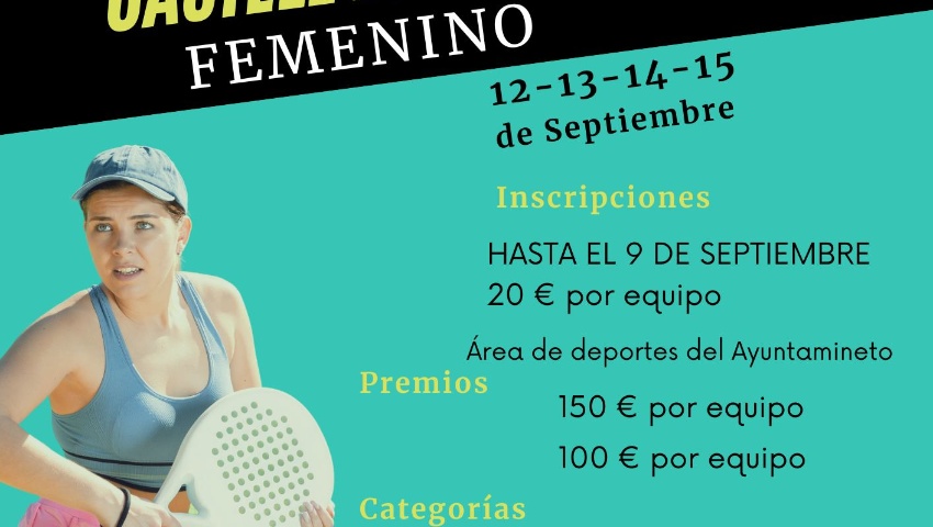 torneo de padel femenino